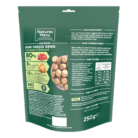 80% Beef Freeze Dried Nuggets image number 1